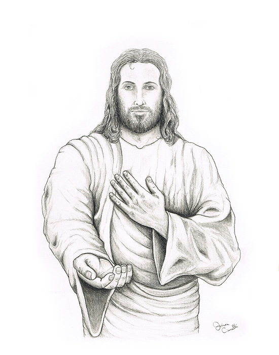 Pencil Drawing of Jesus Christ
