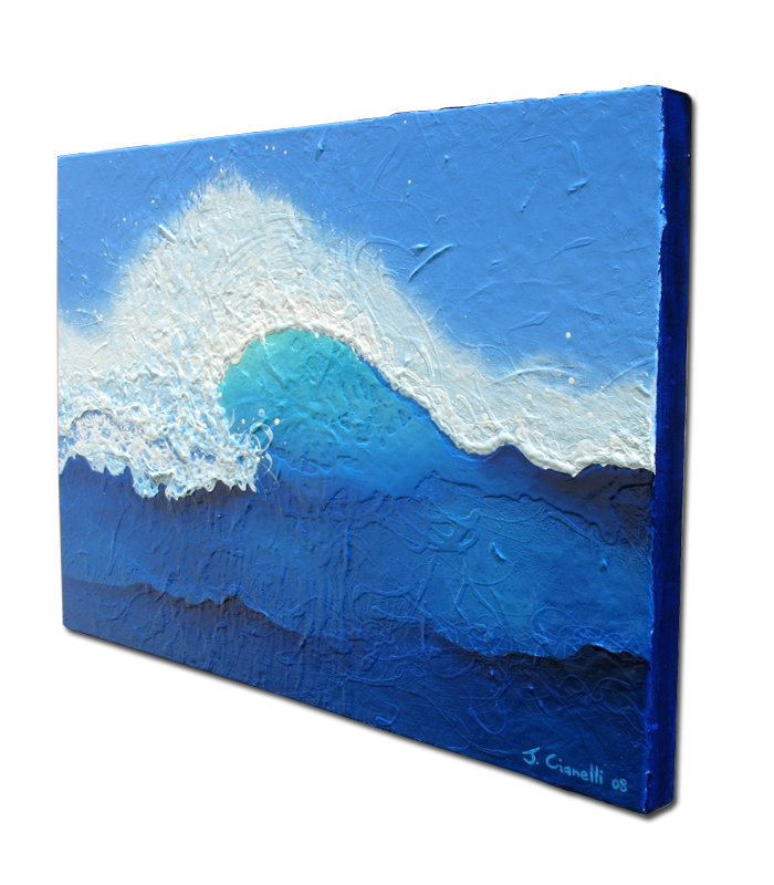 Side View of Contemporary Seascape Paintings For Sale