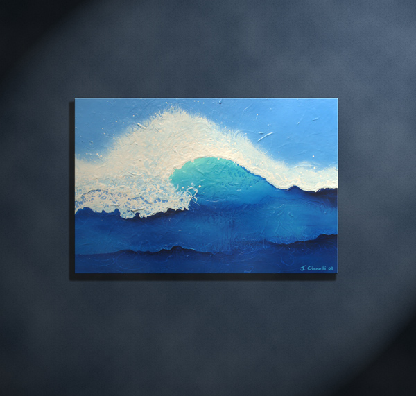 Abstract Seascape Contemporary Painting Art For Sale