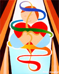 Spritual Art, Abstract Paintings of Love