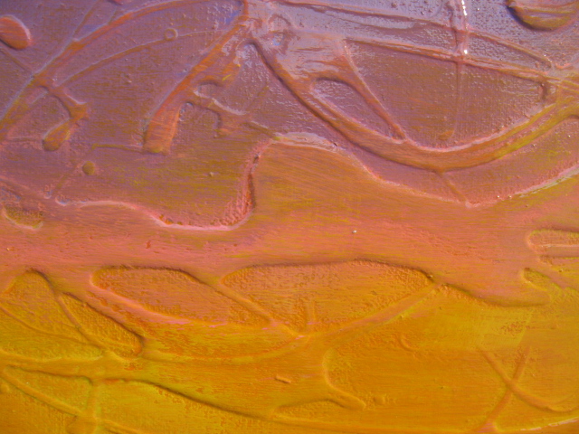 Abstract Landscape Painting Sunset