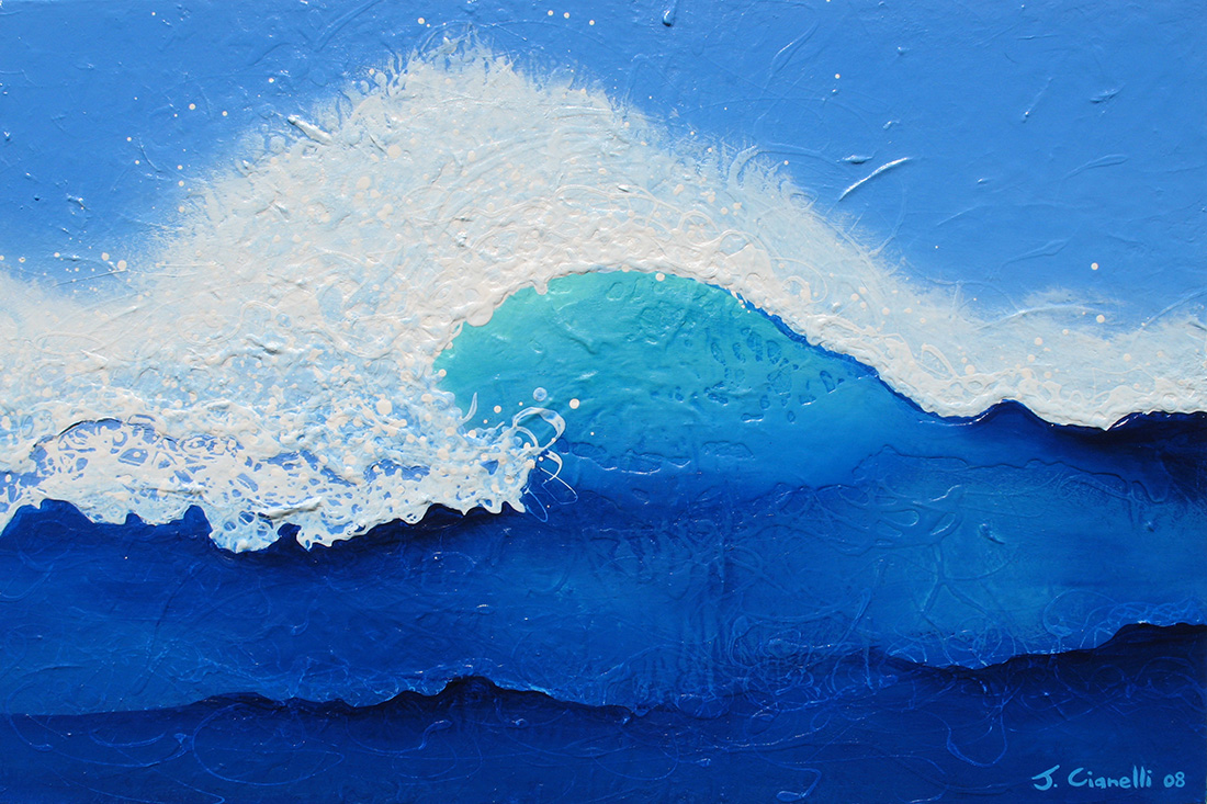 Cianelli Studios: More Information | "Spiral Wave" Abstract Seascape